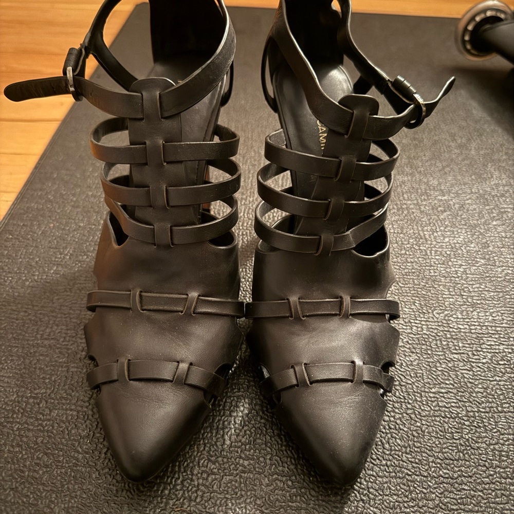 Rebecca Minkoff Black Strappy Heels